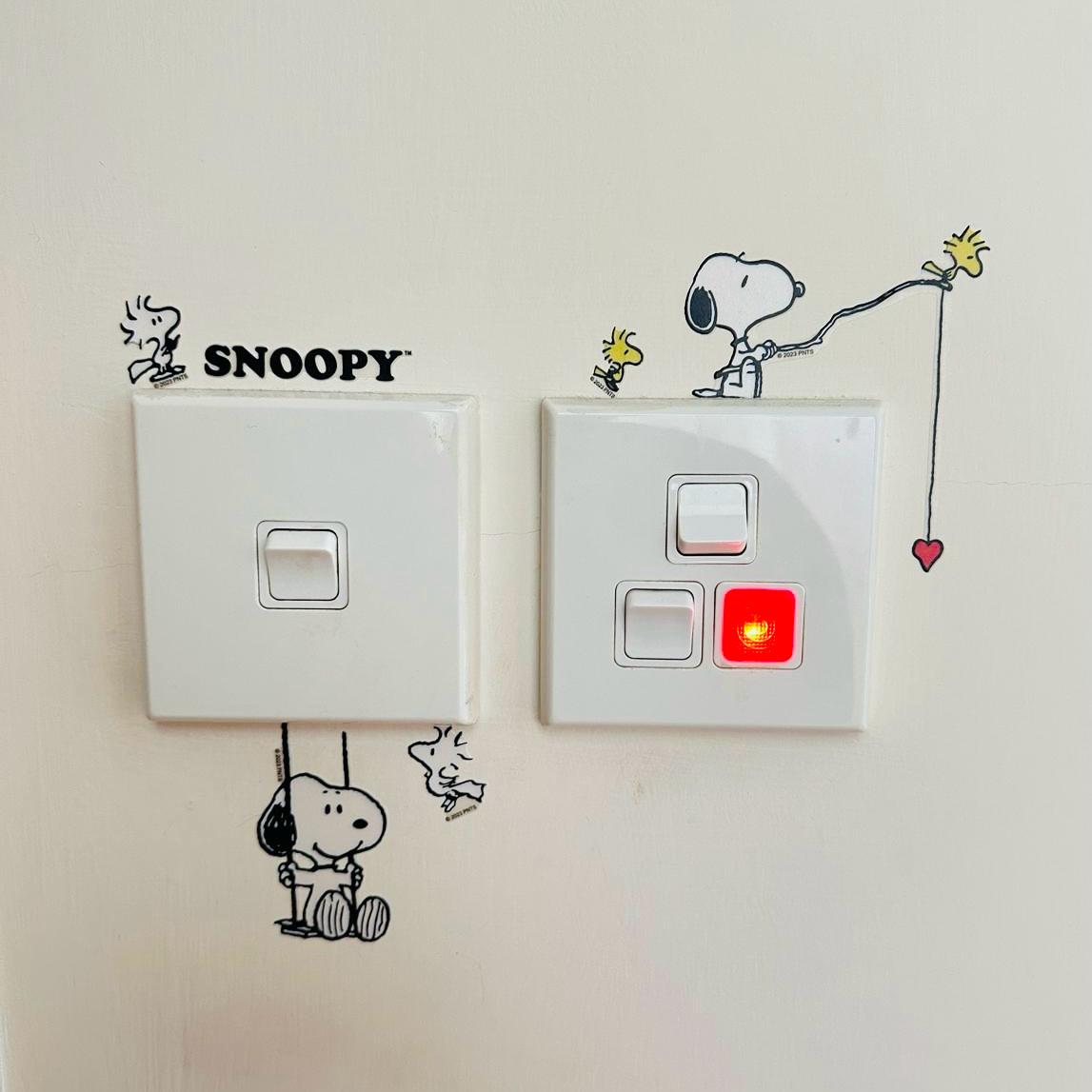 Snoopy 每一次開燈見到你貼紙 -共 3 款 減減減