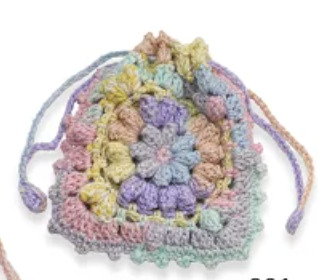 日本鈎針材料包 - 閃粉漸層索袋套裝