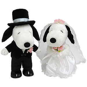 結婚開心大日子-snoopy 成雙成對公仔