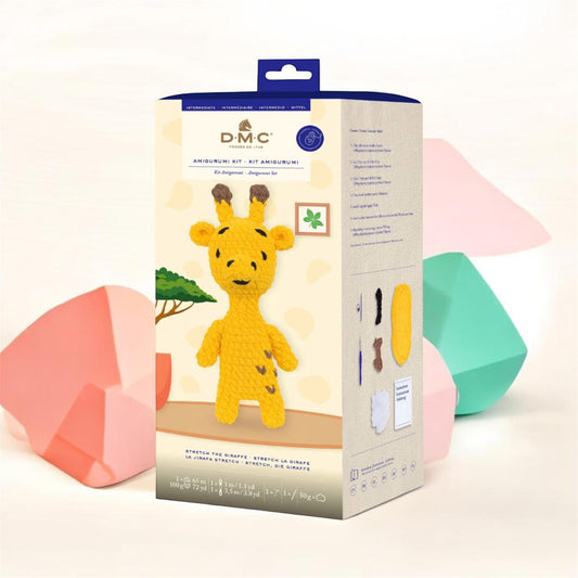 DMC 鈎針材料包 - 30cm 長頸鹿套裝包鈎針￼