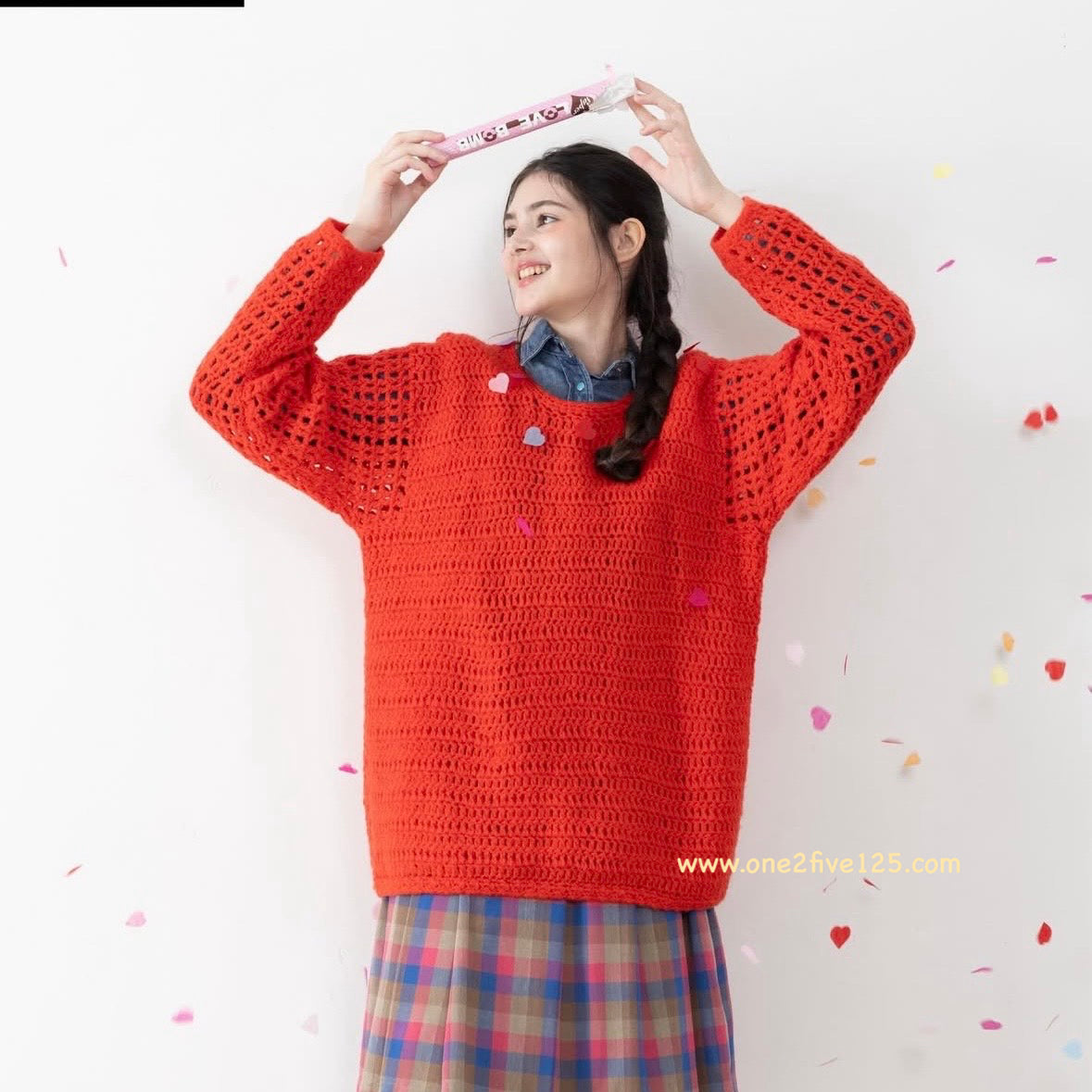 日本鈎針編織書-粗線鈎織衫 D