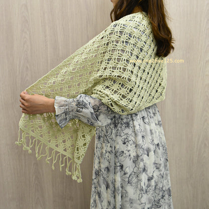 日本披肩鈎針材料包