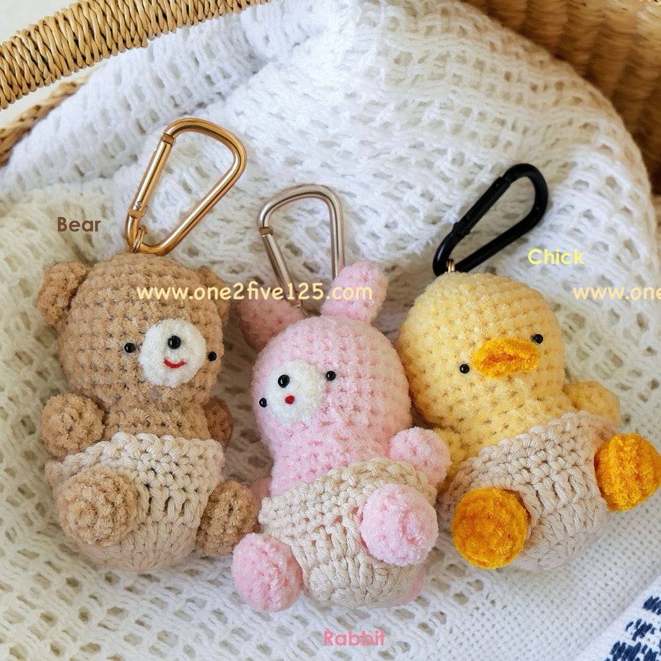 日本鈎針編織書-掌上型可愛動物 1L