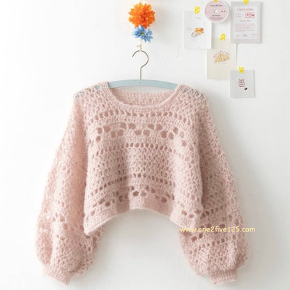 日本鈎針編織書-粗線鈎織衫 D