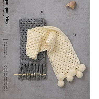 日本編織書 - 鈎針編織帽子/頸巾（男女適用）A