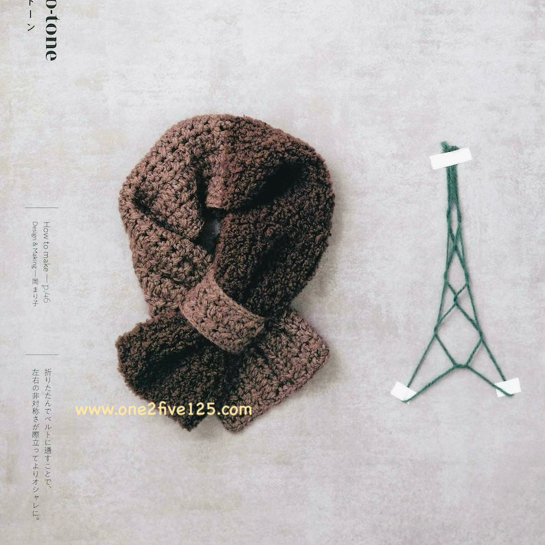 日本編織書 - 鈎針編織帽子/頸巾（男女適用）A