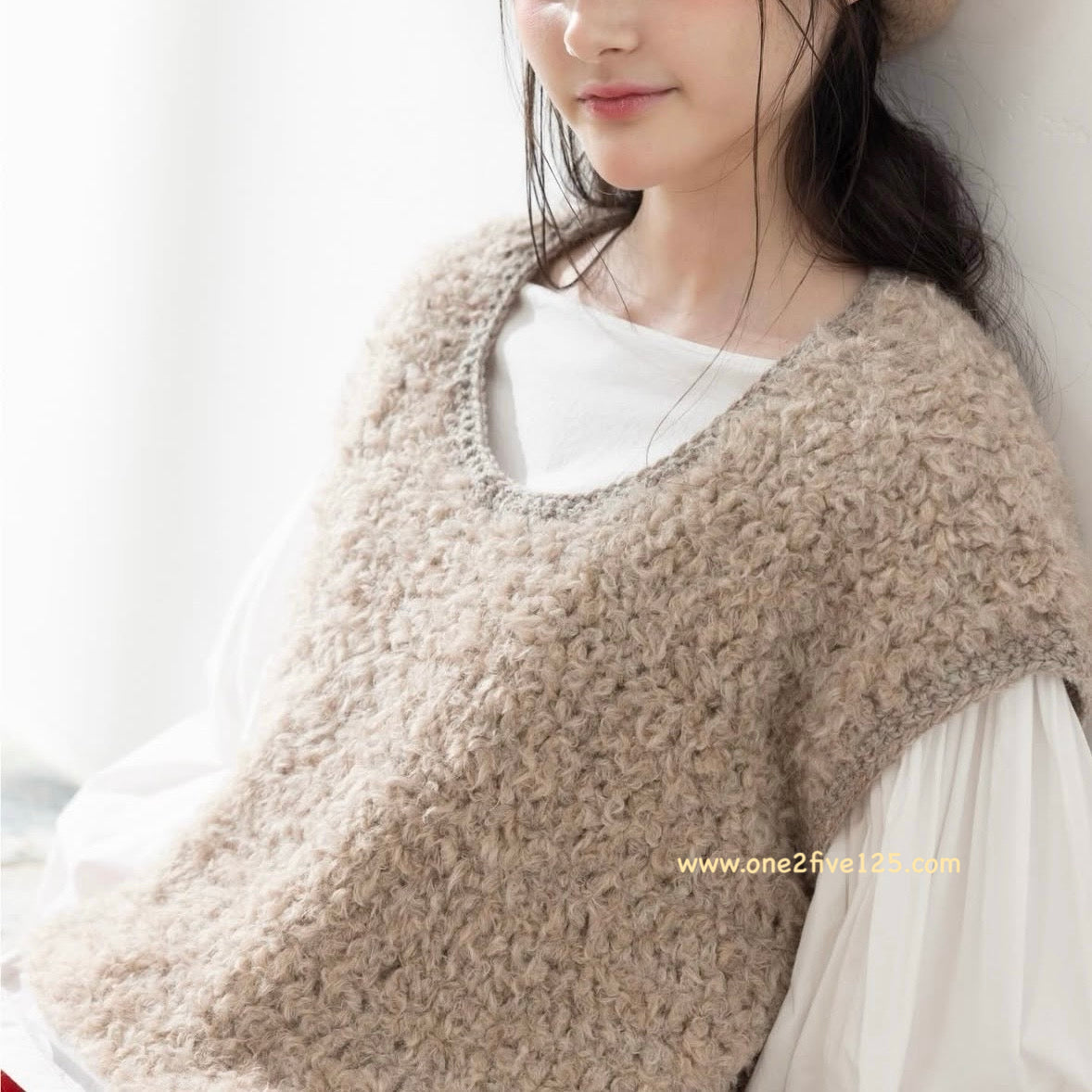 日本鈎針編織書-粗線鈎織衫 D