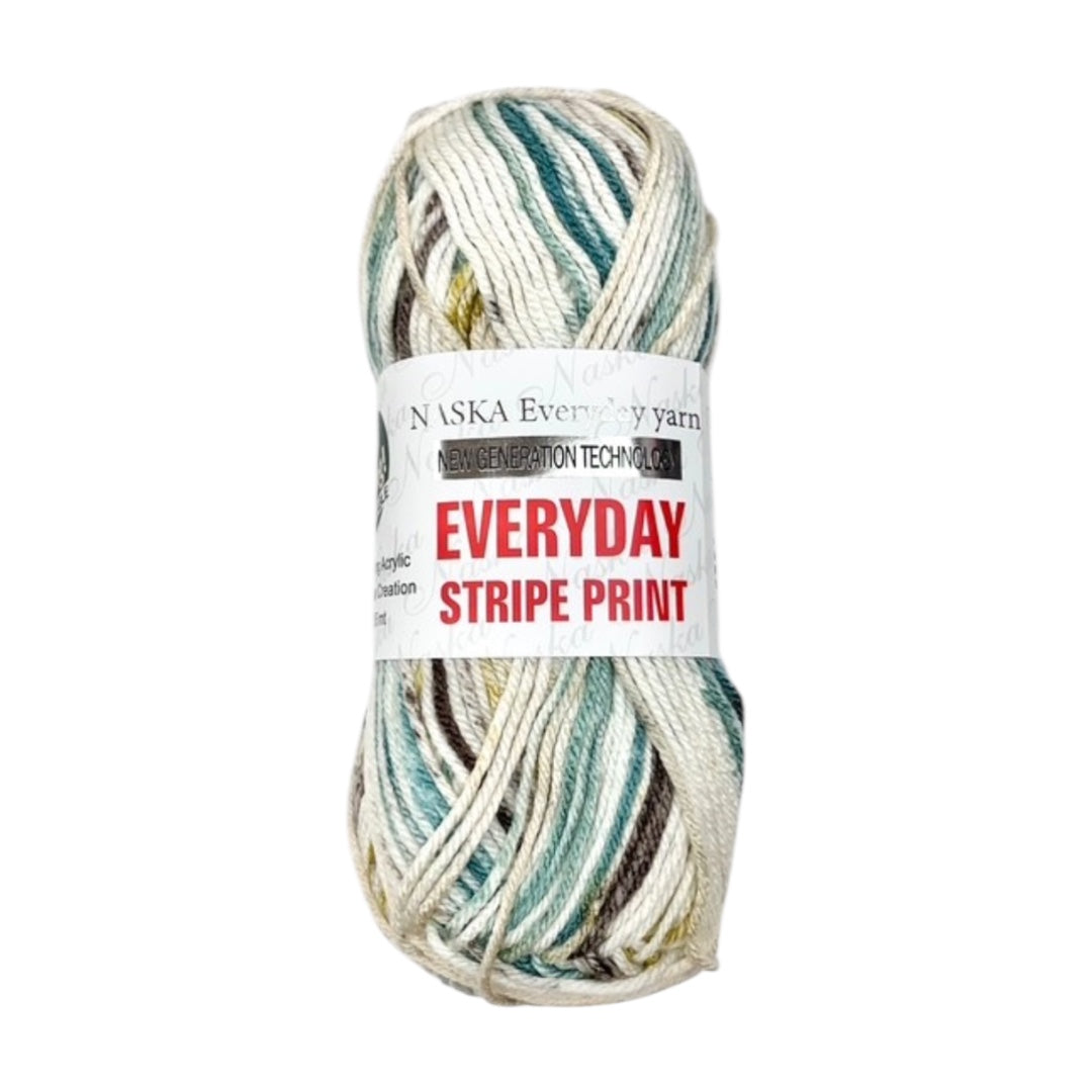 日本Everyday Stripe Print 溫色毛冷