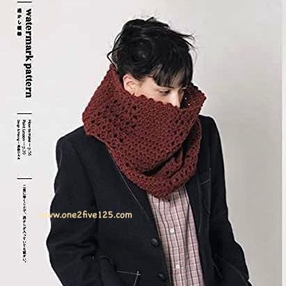 日本編織書 - 鈎針編織帽子/頸巾（男女適用）A