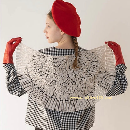 日本鉤針披肩編織書：一年四季都啱用（Crochet Shawl for All Seasons）1j