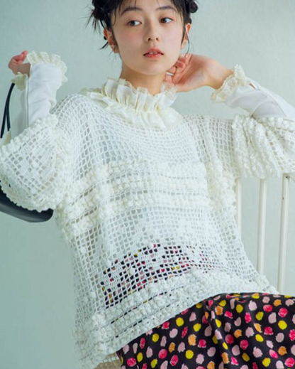 鉤針編織圖解書 - 透感網眼服飾 1r