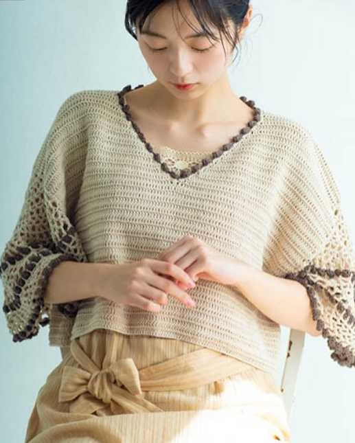 鉤針編織圖解書 - 透感網眼服飾 1r