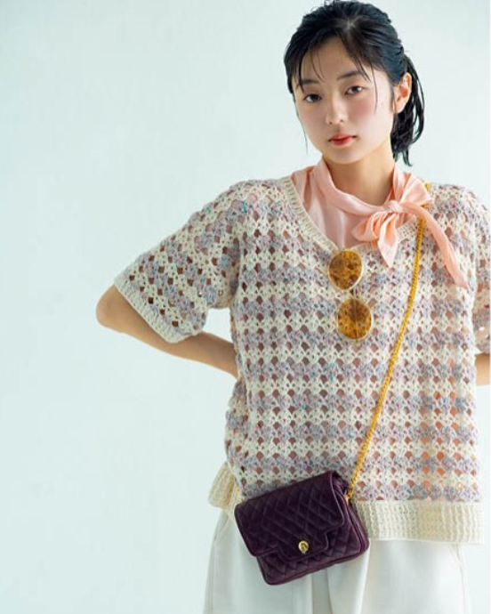 鉤針編織圖解書 - 透感網眼服飾 1r