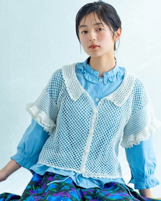 鉤針編織圖解書 - 透感網眼服飾 1r