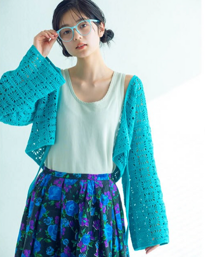 鉤針編織圖解書 - 透感網眼服飾 1r