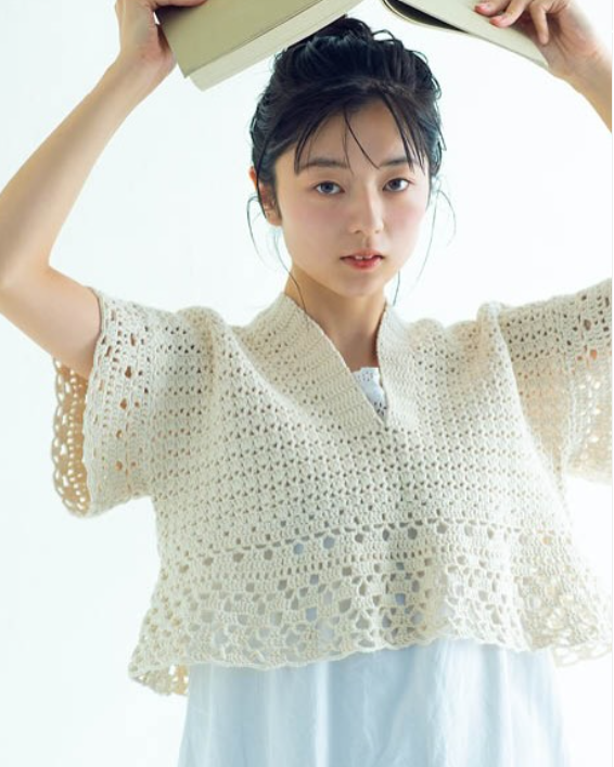 鉤針編織圖解書 - 透感網眼服飾 1r