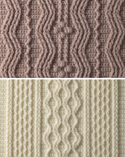 鉤針編織花樣圖解書- 鈎出棒針花樣100  1T