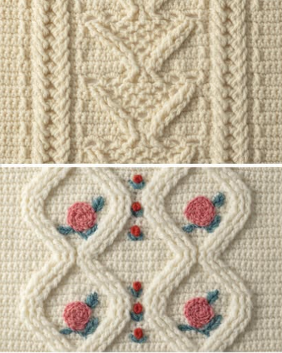 鉤針編織花樣圖解書- 鈎出棒針花樣100  1T