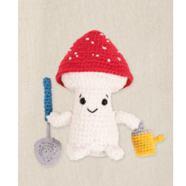 鈎針公仔套裝 -園藝蘑菇 (Amigurumi Gardener mushroom Kit)