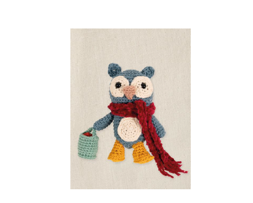 鈎針公仔套裝 -菜園裡的貓頭鷹 (Amigurumi Owl in the vegetable patch Kit)