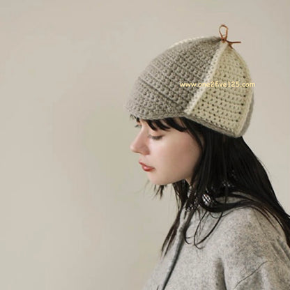 日本棒針鈎針編織書- 可愛針織帽