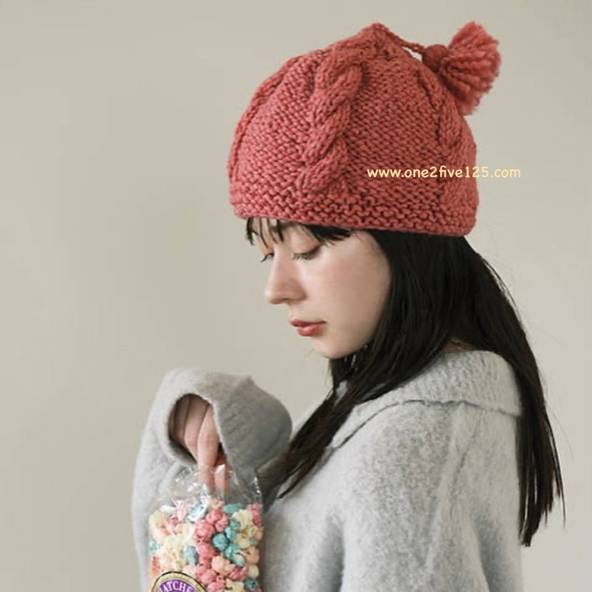 日本棒針鈎針編織書- 可愛針織帽