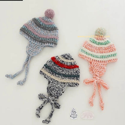 日本棒針鈎針編織書- 可愛針織帽